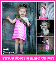 Modeling Photo Shoot with Gianna Grace for Tutus Bows N Bling Oh My!